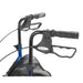 Rollator, Flame Blue, hand and brake grips