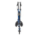 Rollator, Flame Blue, Folded for Storage