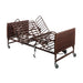 Drive electric hospital bed frame with the head and knee deck sections raised