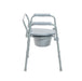 Drive folding bedside commode with drop arm
