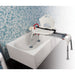 Drive folding sliding transfer bench installed over tub