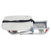 Drive folding sliding transfer bench folded for storage