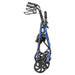Drive Four Wheel Rollator, Blue, Folded for Storage