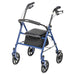 Drive Four Wheel Rollator, Blue, Front View