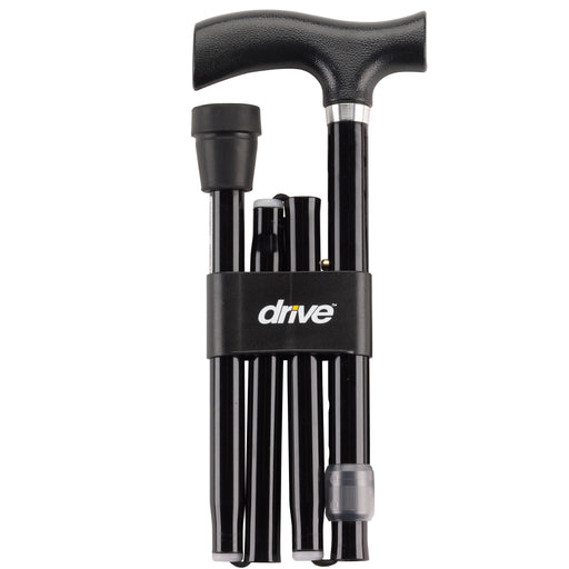 Drive Medical heavy-duty folding cane folded