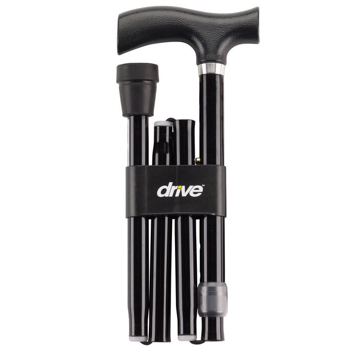 Drive Medical heavy-duty folding cane folded