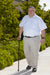 Drive Medical heavy-duty folding cane in use