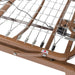 Close-up of the zinc-coated spring deck and frame on the Drive hospital bed