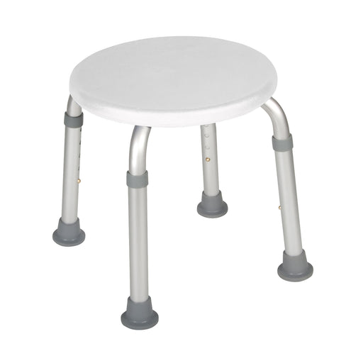 Drive Medical adjustable height bath stool, white