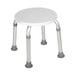 Drive Medical adjustable height bath stool, white