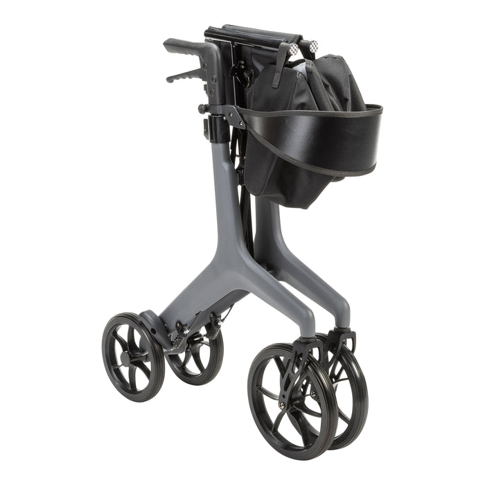 Drive Medical AeroCarbon, Gray, Folded for Storage