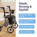 AeroCarbon Rollator, Gray, Cane Holder Detail