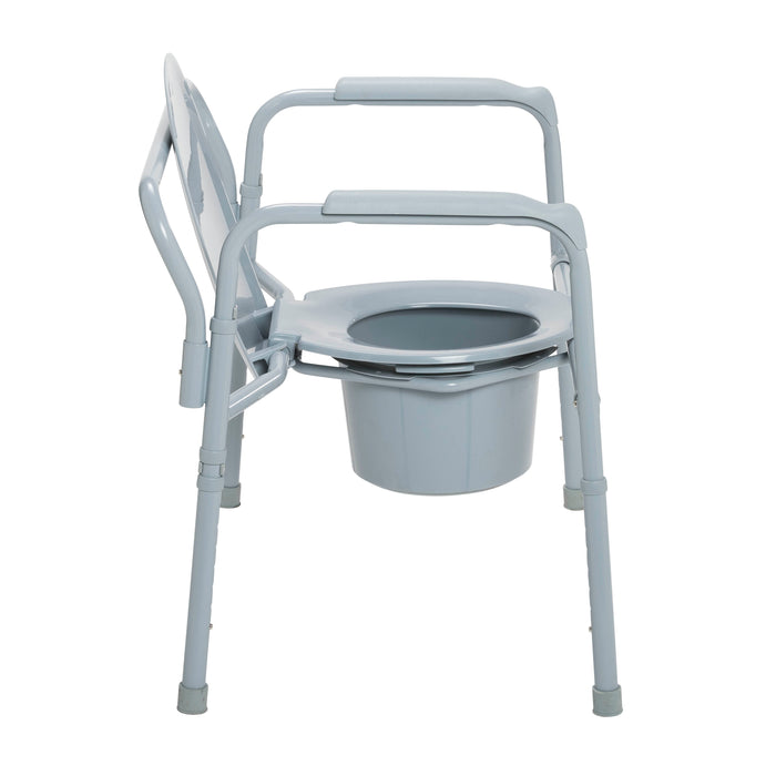 Drive Medical bariatric commode side view