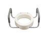 Drive Medical elongated raised toilet seat front view