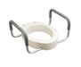 Drive Medical elongated raised toilet seat with arms
