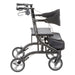 Drive Medical Excursion X20 Rollator, Onyx, Side View