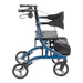 Drive Medical Excursion X20 Rollator, Sapphire, Side View