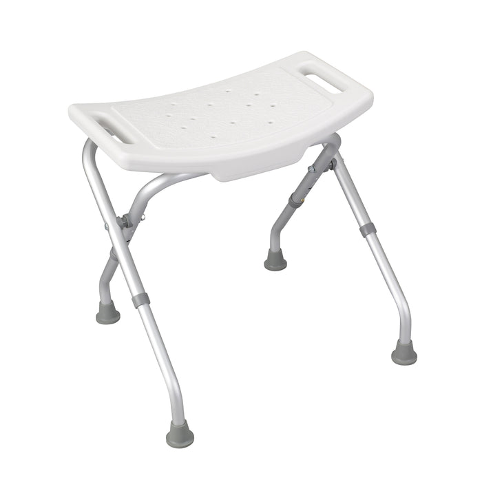 Drive Medical folding bath bench front angle view