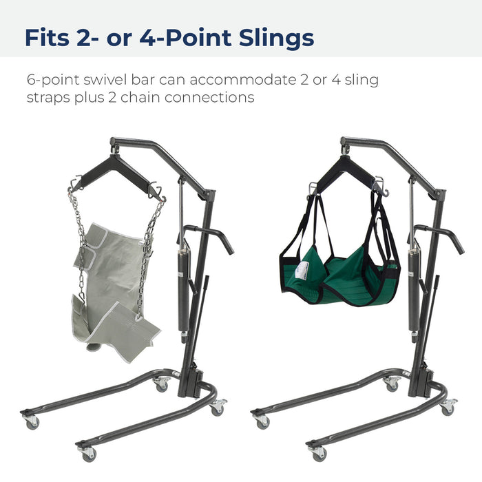 Drive Medical hydraulic patient lift sling options