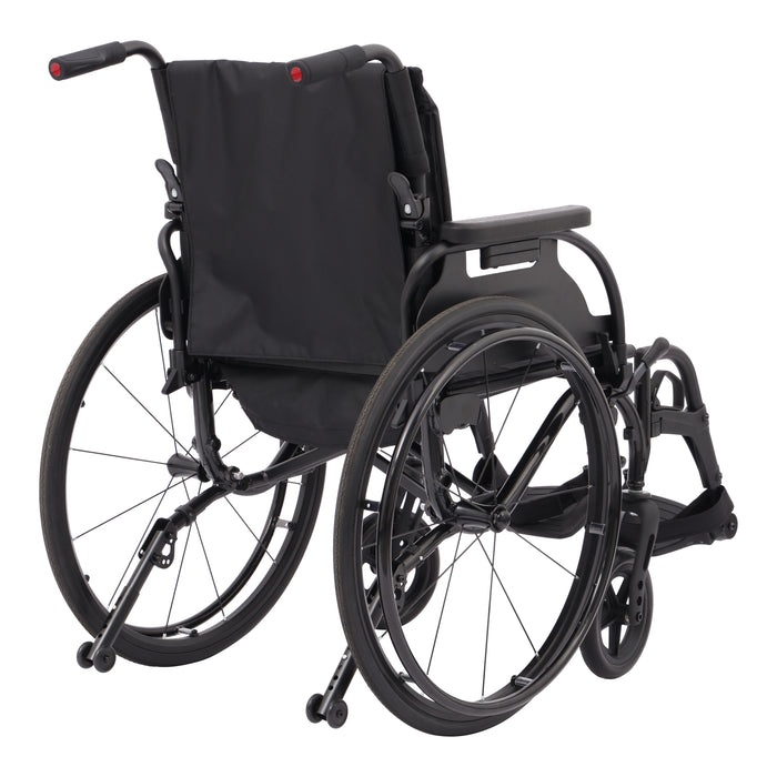 Drive Medical Nitro Cruise wheelchair black rear view