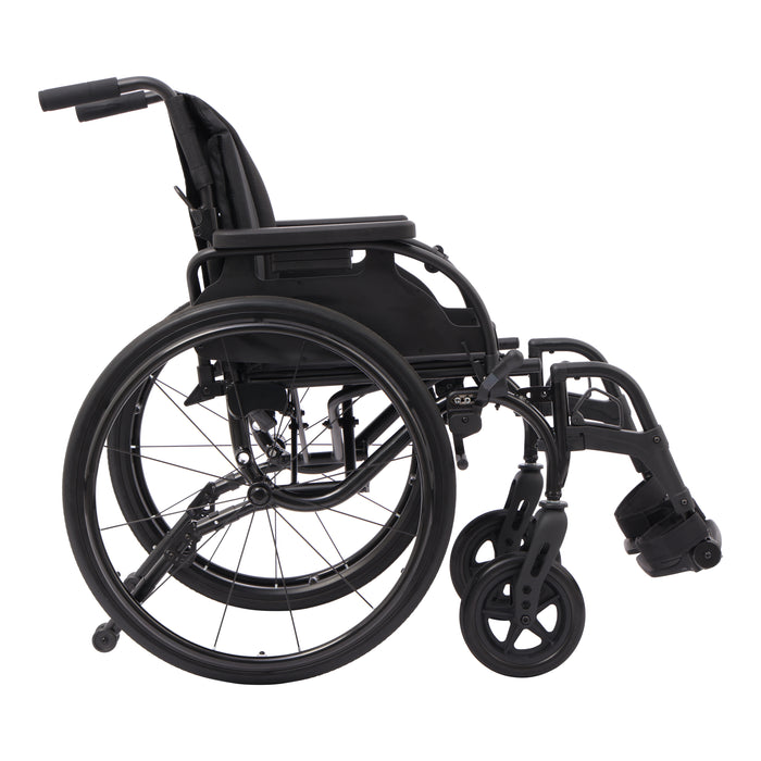 Drive Medical Nitro Cruise wheelchair black side view