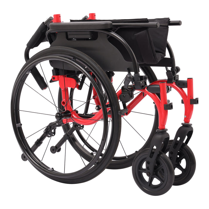 Drive Medical Nitro Cruise folding wheelchair red
