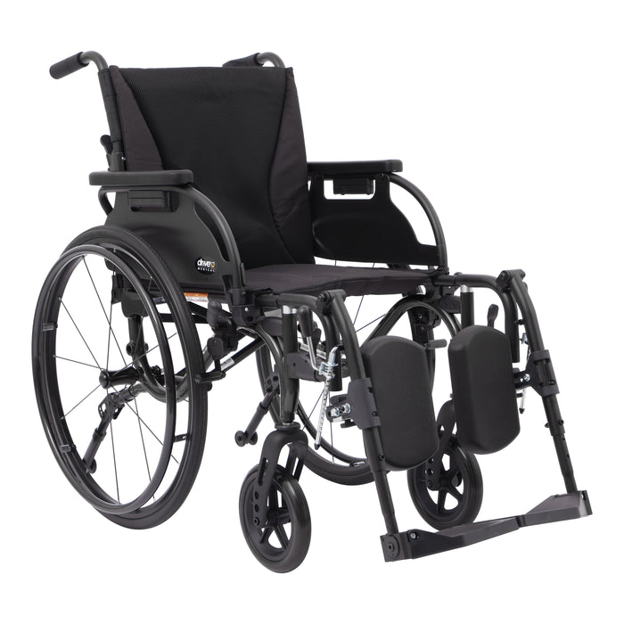 Drive Medical Nitro Cruise wheelchair front view black