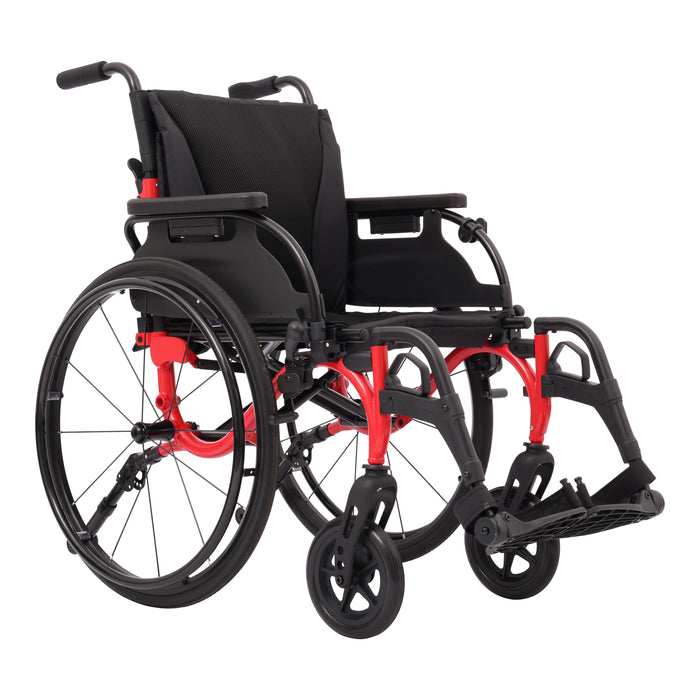 Drive Medical Nitro Cruise wheelchair red front view