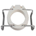 Drive Medical raised toilet seat angled view