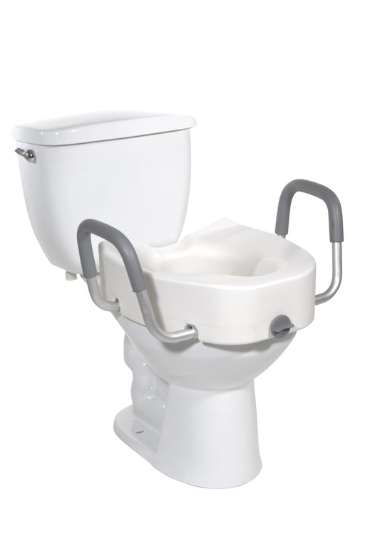 Drive Medical raised toilet seat with armrests