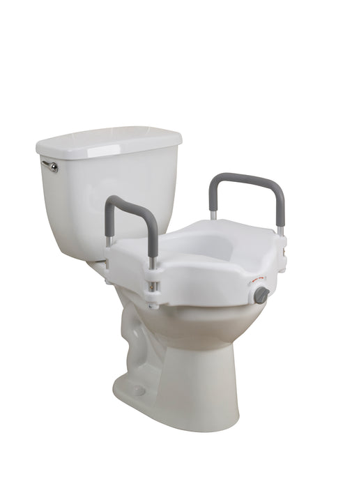 Drive Medical raised toilet seat with padded arms