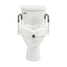 Drive Medical raised toilet seat installed
