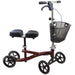 Drive Medical Rosco Deluxe Knee Rollator in burgundy