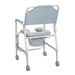 Drive Medical shower commode chair rear view
