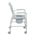Drive Medical shower commode chair side view