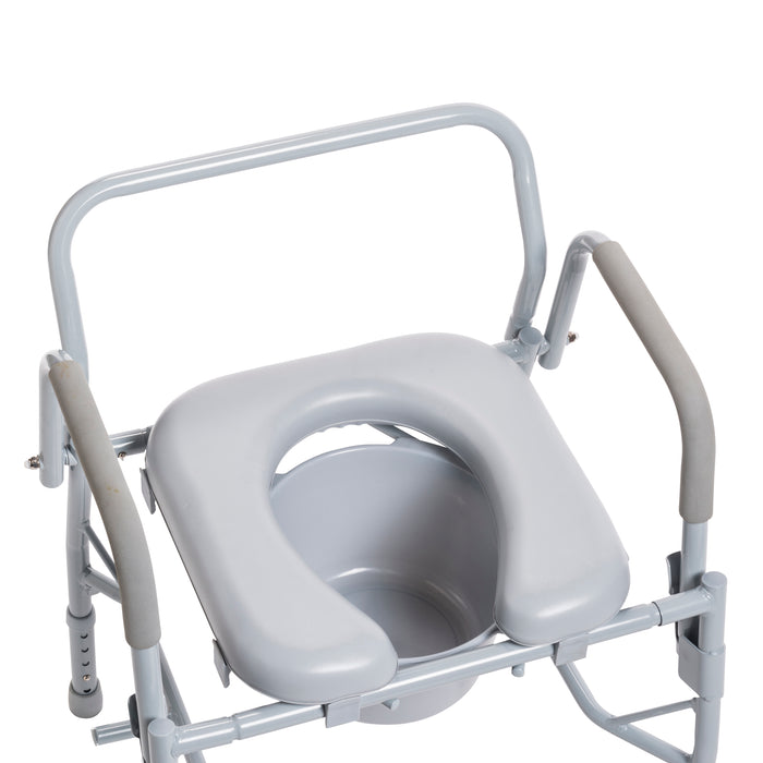 Drive Medical steel drop arm bedside commode