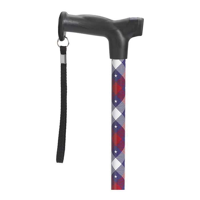Drive Medical T-Handle Cane patriotic grip