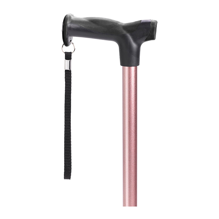 Drive Medical T-Handle Cane rose gold grip