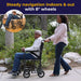 Drive Medical Transport Chair, 17 Inch Seat, Silver Vein Frame