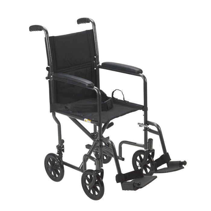 Drive Medical Transport Chair, 19 Inch Seat, Front View