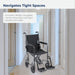 Drive Medical Transport Chair, 19 Inch Seat, Silver Vein Frame