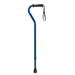 Drive Medical offset cane with gel grip blue crackle