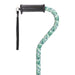 Drive Medical green leaves cane gel grip close-up