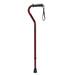 Drive Medical offset cane with gel grip red crackle