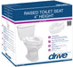Drive raised toilet seat with lock box