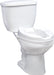 Drive raised toilet seat installed on toilet