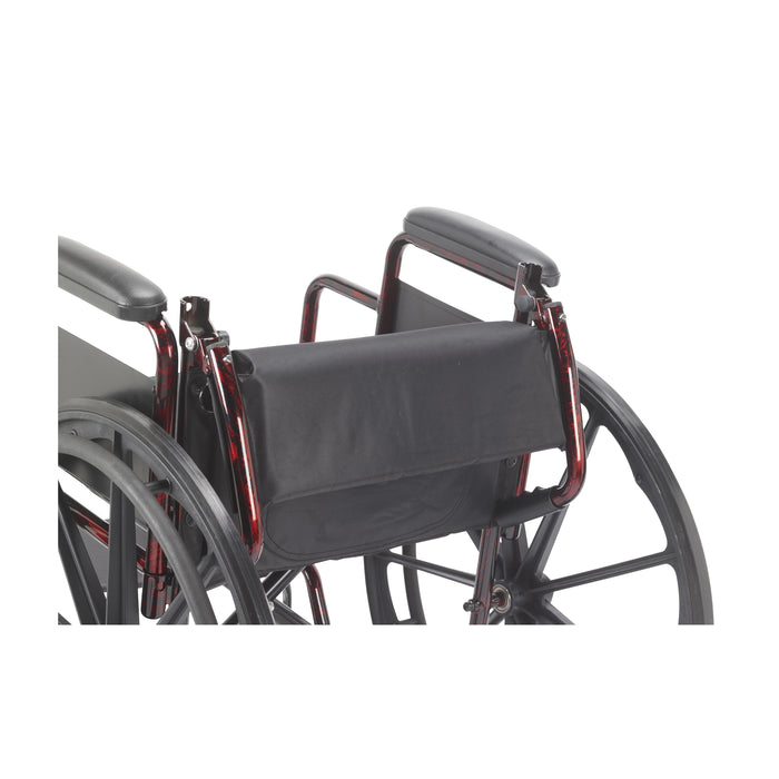 Drive Rebel wheelchair folding backrest rear view.