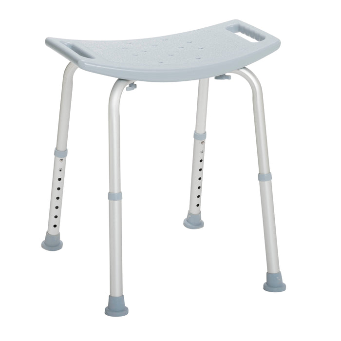 Drive Medical shower bath bench front angle view