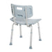 Drive Medical shower bath bench with back, rear angle