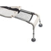 Drive sliding transfer bench track and safety net